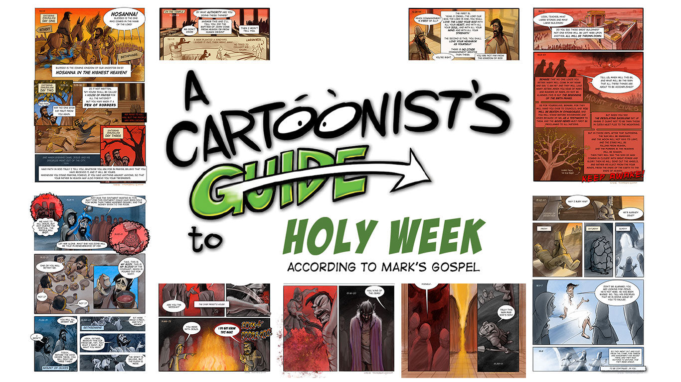 Holy Week Splash A-Cartoonists-Guide-to-Holy-Week-Splash | A Cartoonist's Guide to the Bible